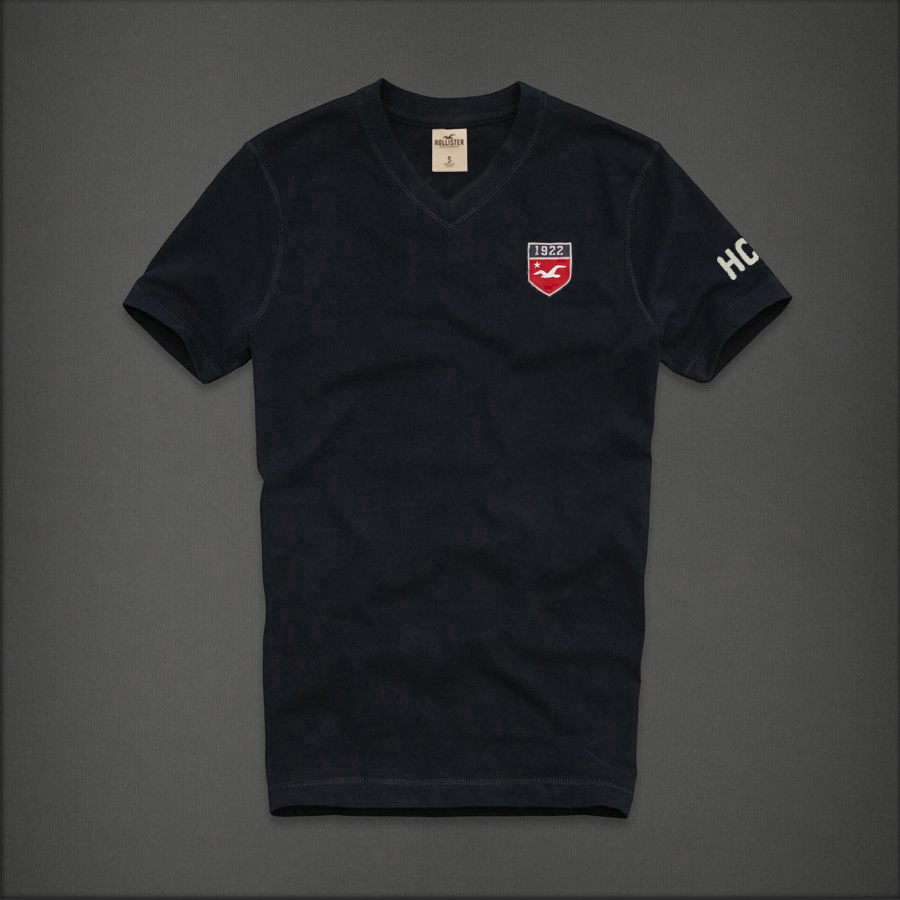 Hollister Hombres cuello en V Corto Remera HCO4272